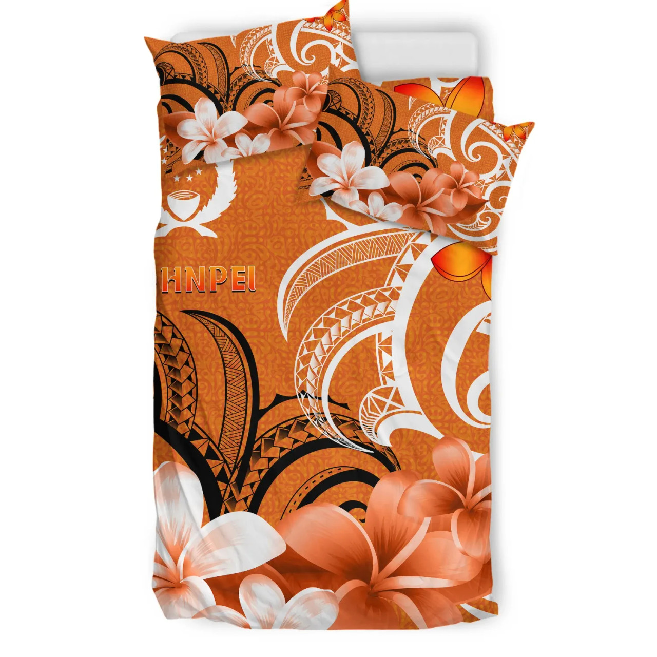 Tonga Polynesian Bedding Set - Turtle With Blooming Hibiscus Turquoise 6