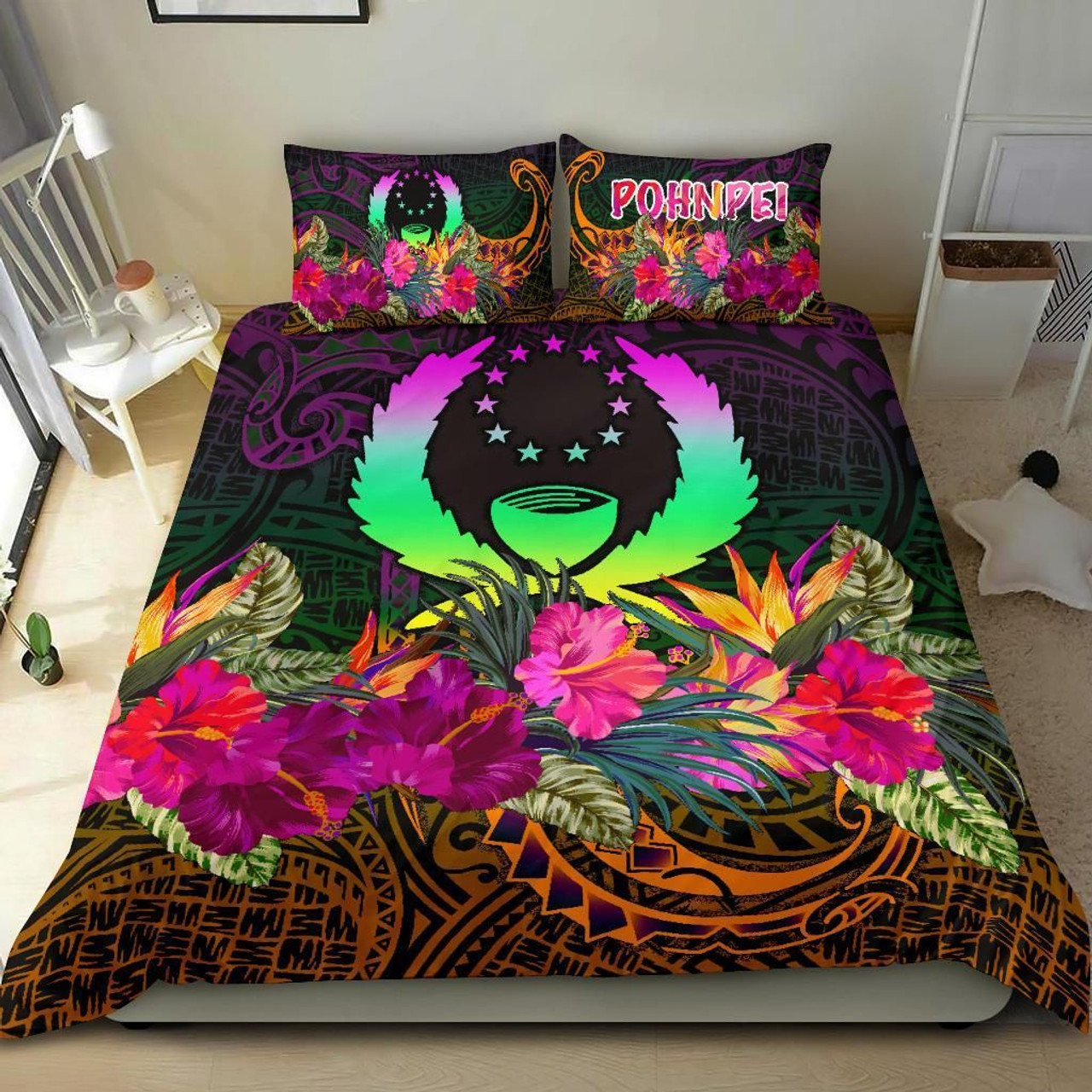 Pohnpei Bedding Set - Summer Hibiscus 1