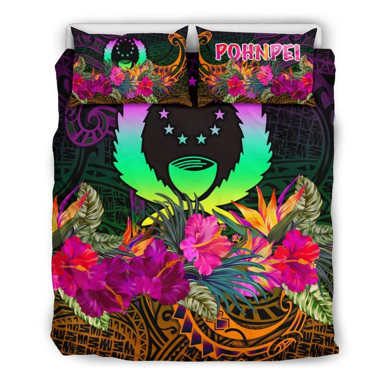 Pohnpei Bedding Set - Summer Hibiscus 3