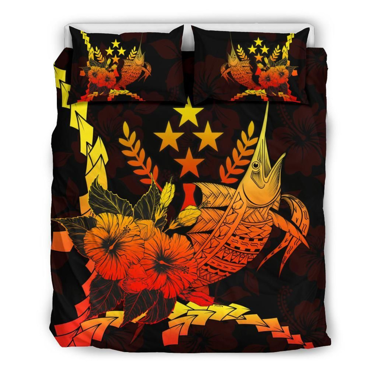 Kosrae Micronesian Bedding Set - Red Tentacle Turtle 5