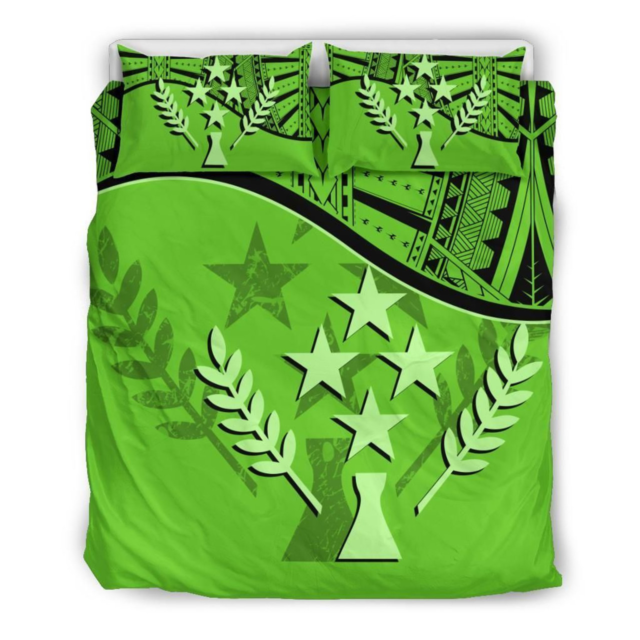 Kosrae Duvet Cover Set - Kosrae Flag Green 2
