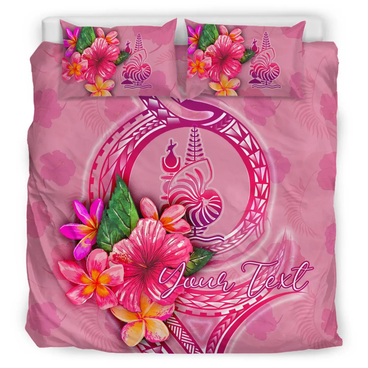 Tonga Bedding Set - Polynesian Hook And Hibiscus ( Reggae) 5