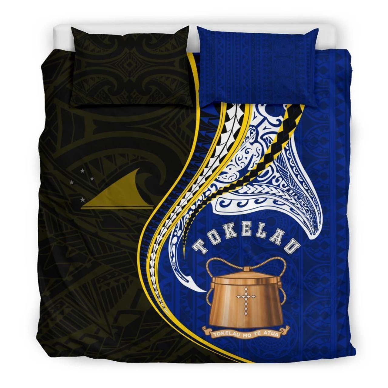 Tokelau Duvet Cover Set - Tokelau Coat Of Arms Kanaloa Tatau Gen Tk 1