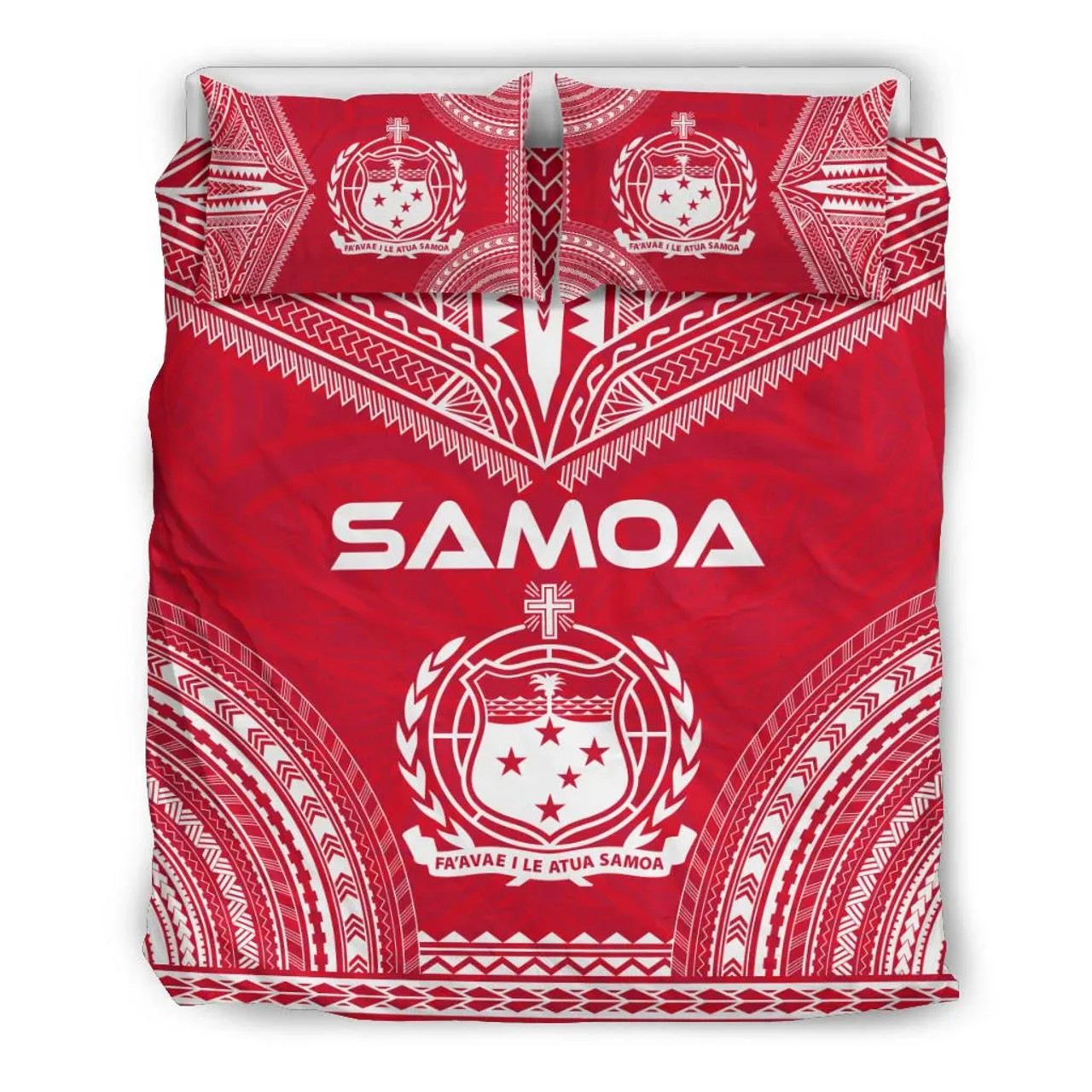 Samoa Flag Polynesian Chief Duvet Cover Set 1