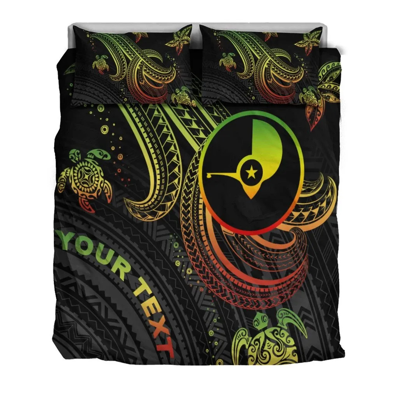 Yap Custom Personalised Bedding Set - Reggae Turtle 3