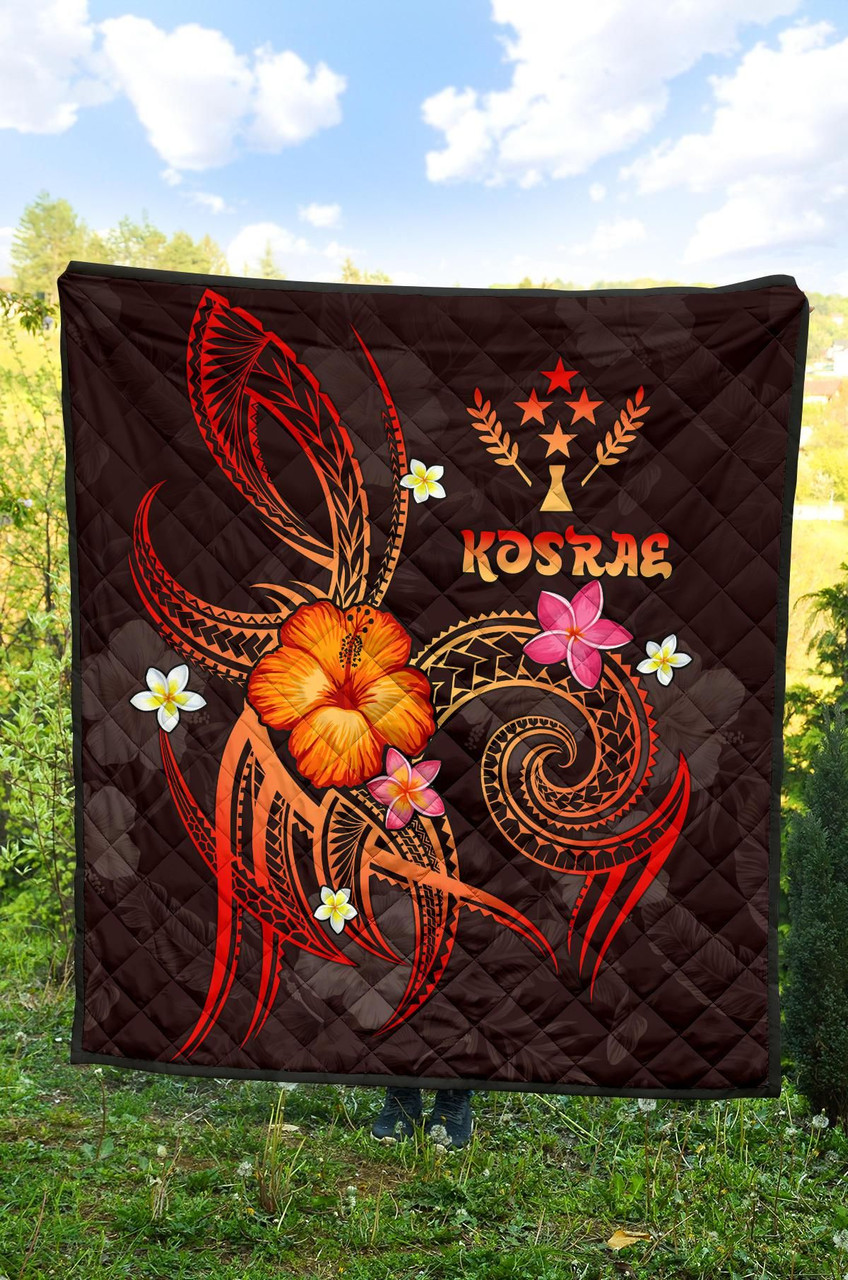 Kosrae Polynesian Premium Quilt - Legend of Kosrae (Red) 4