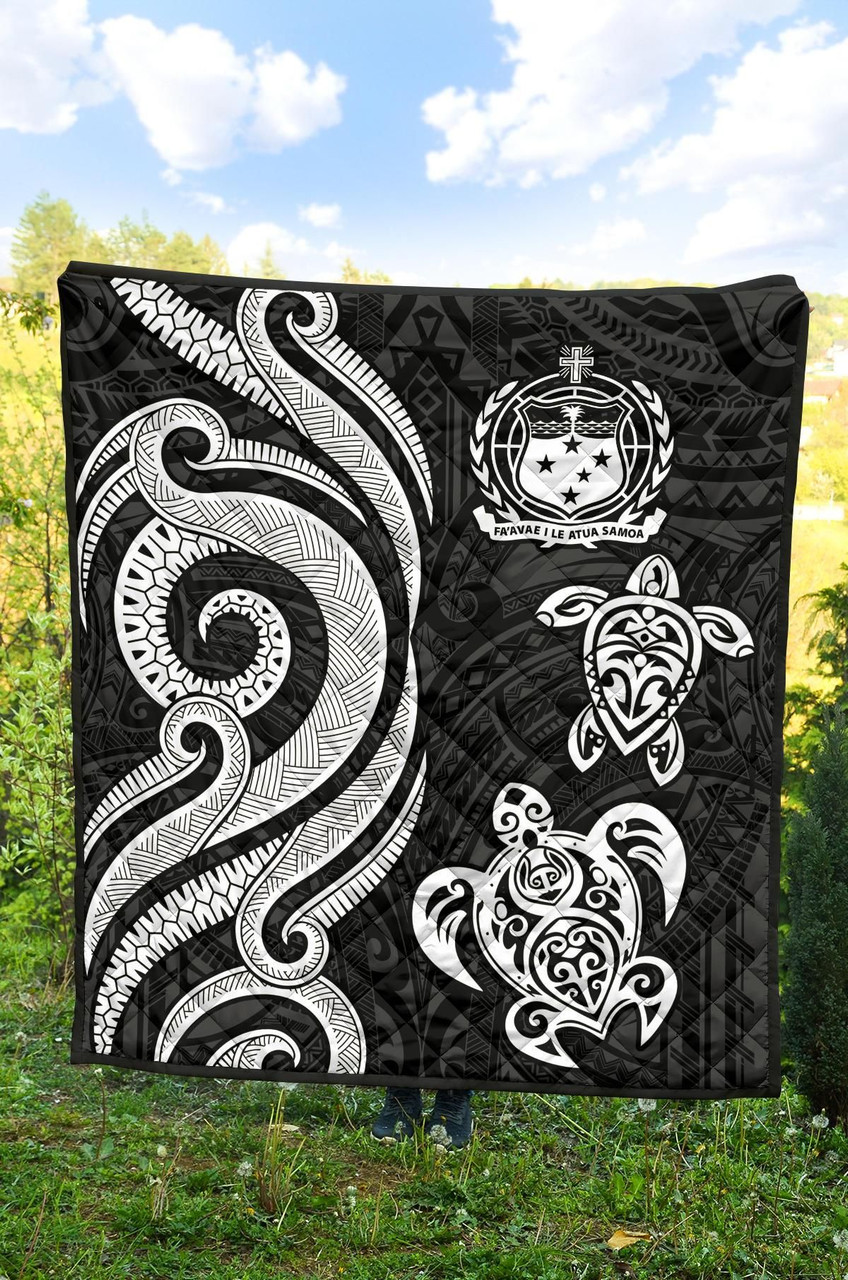 Samoa Premium Quilt - White Tentacle Turtle 4