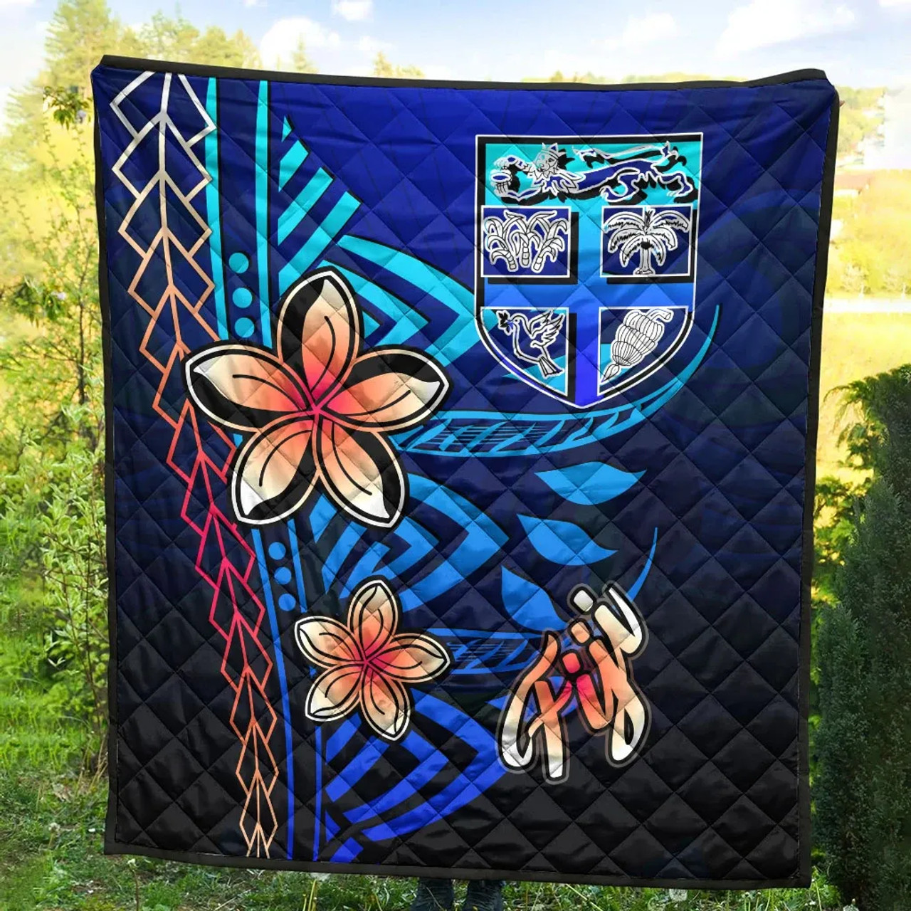 Fiji Premium Quilt - Vintage Tribal Mountain 10