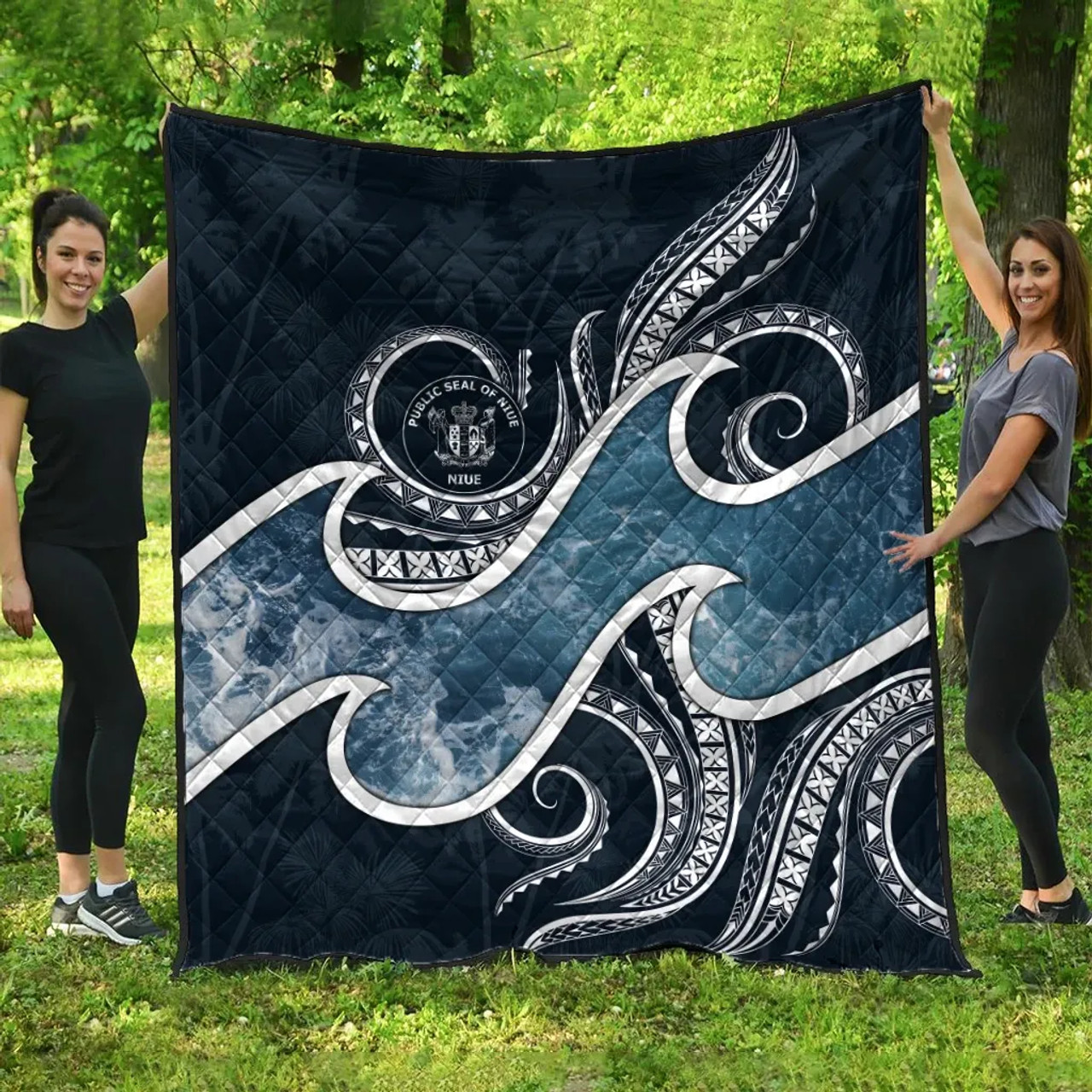 Niue Polynesian Premium Quilt - Ocean Style 3