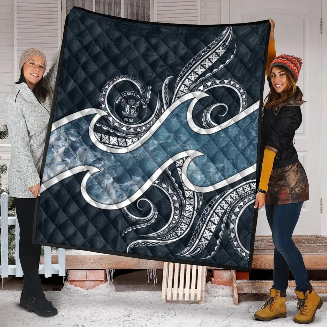 Niue Polynesian Premium Quilt - Ocean Style 4