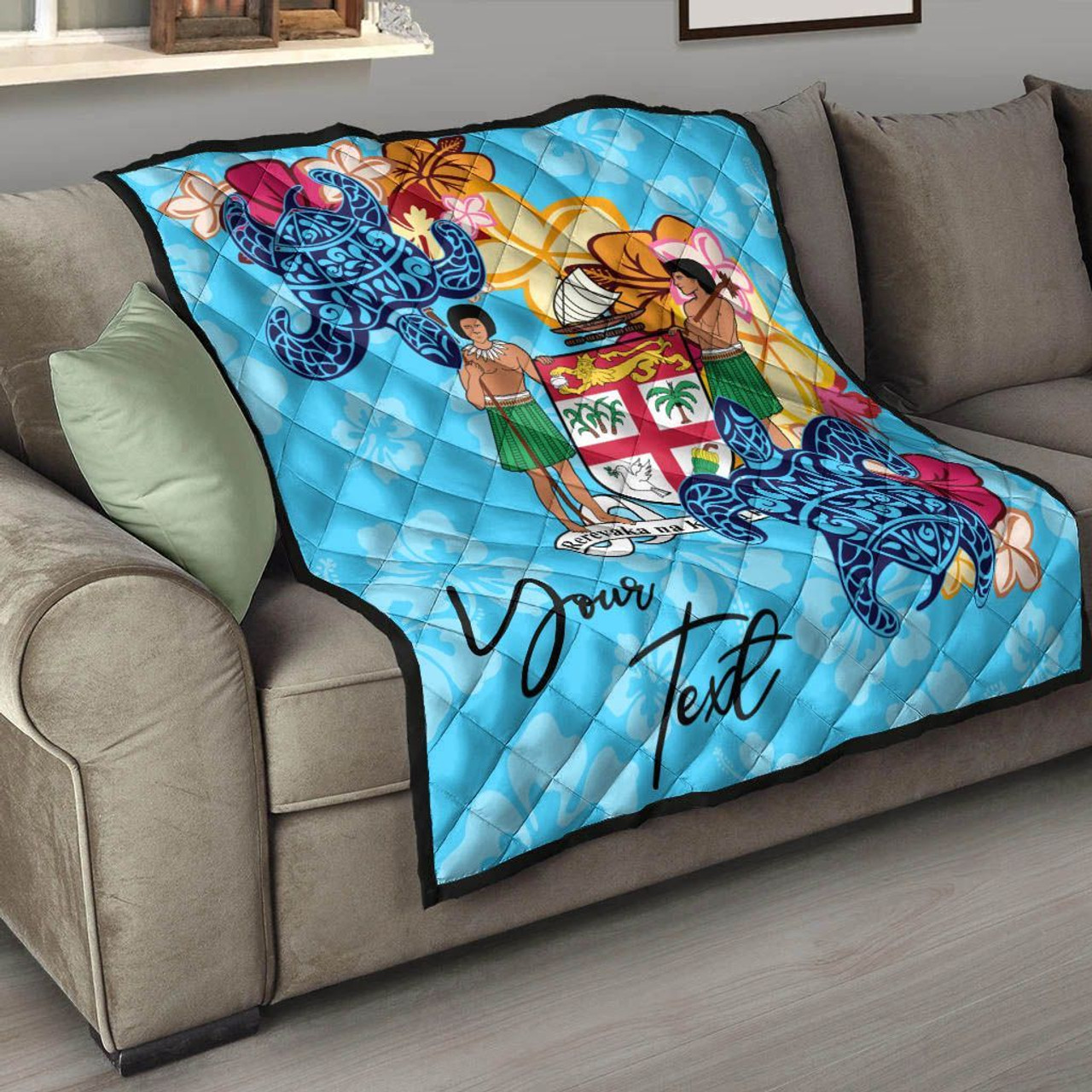 Fiji Custom Personalised Premium Quilt - Tropical Style 2