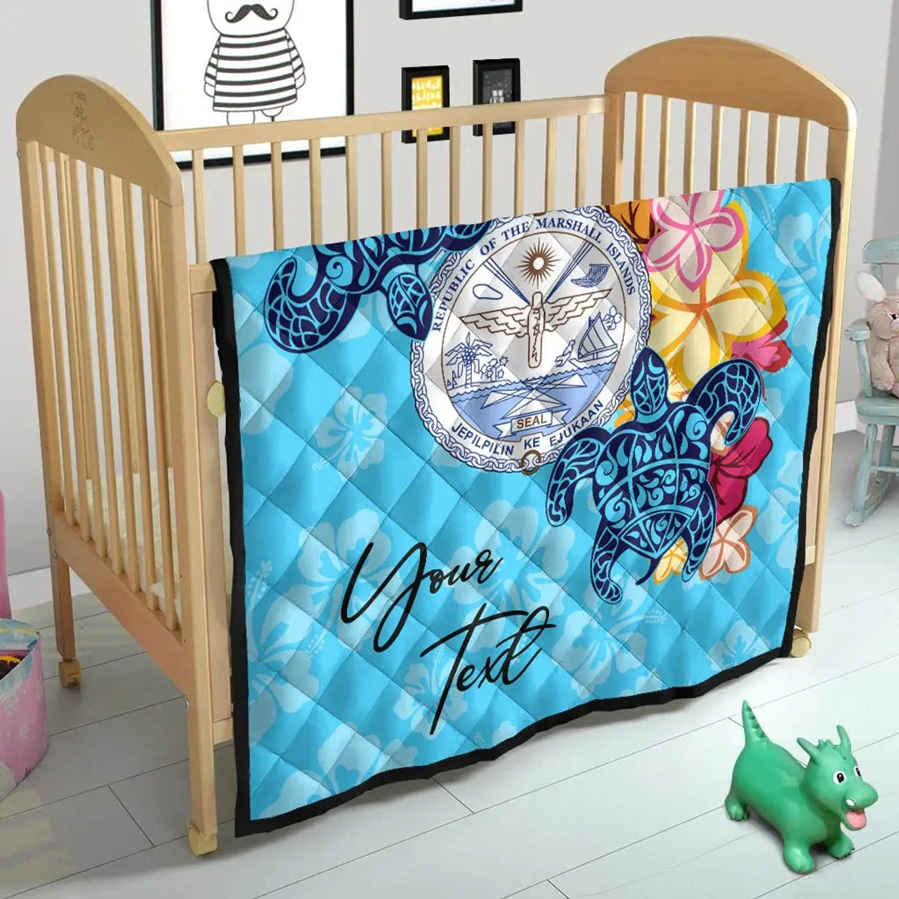 Marshall Islands Custom Personalised Premium Quilt - Tropical Style 5