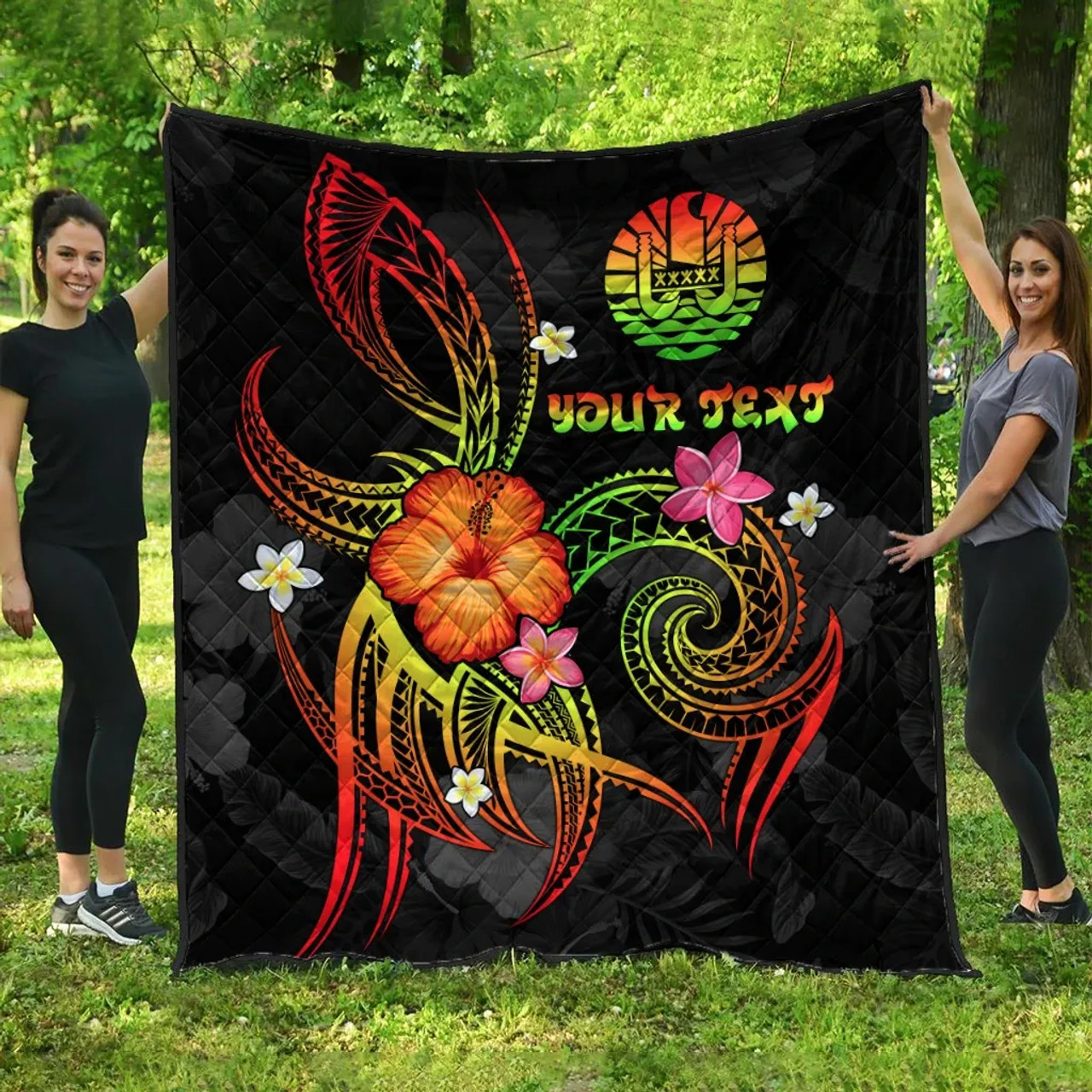 Polynesian Tahiti Personalised Premium Quilt - Legend of Tahiti (Reggae) 3