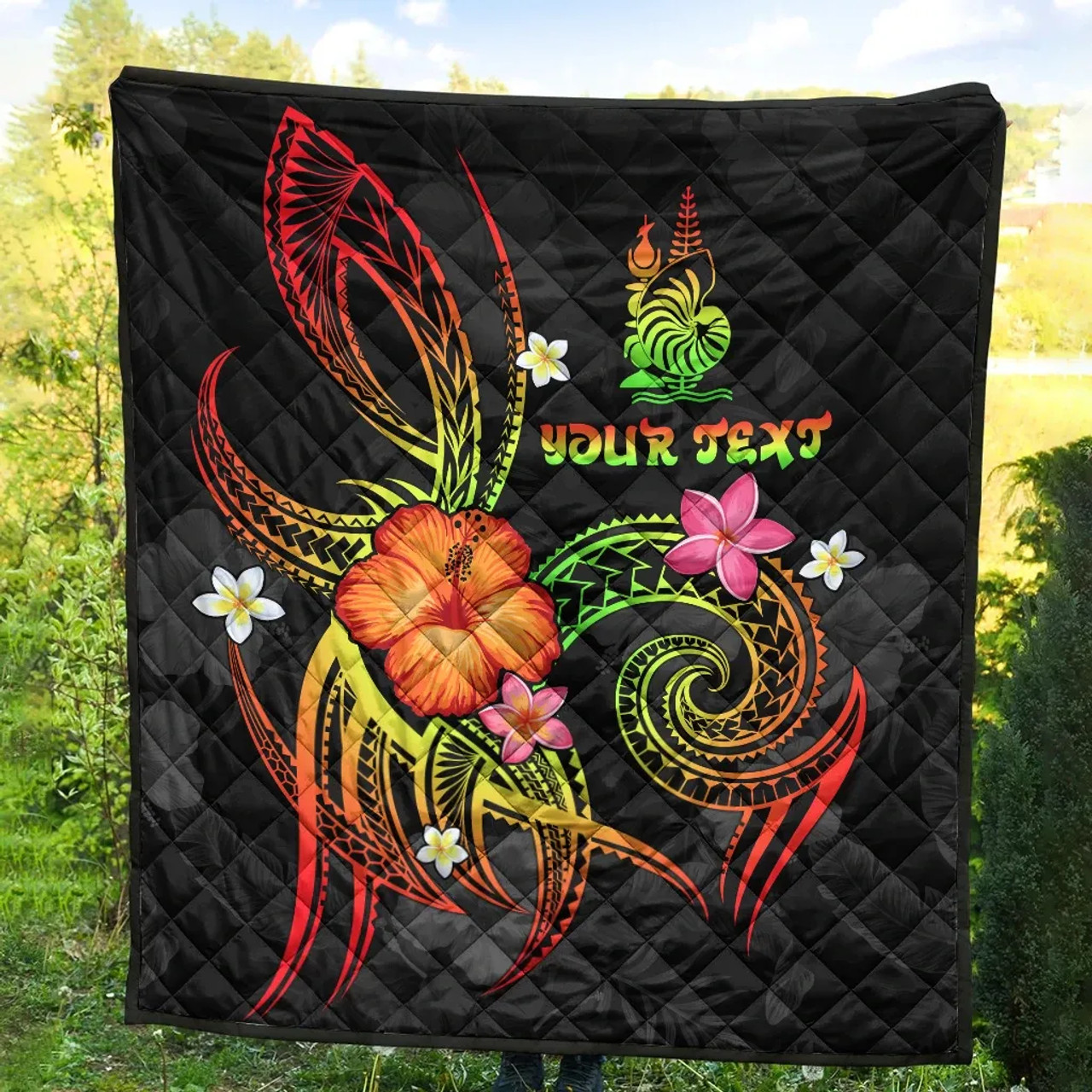 New Caledonia Polynesian Personalised Premium Quilt - Legend of New Caledonia (Reggae) 5