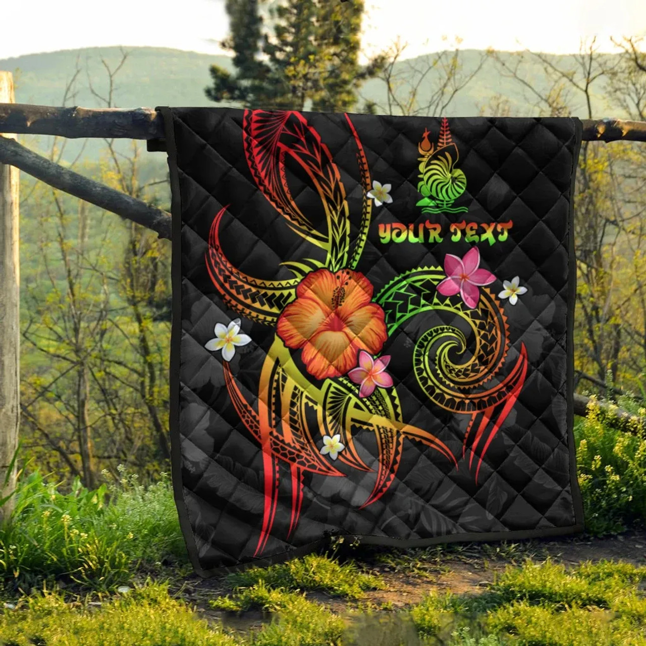 New Caledonia Polynesian Personalised Premium Quilt - Legend of New Caledonia (Reggae) 9