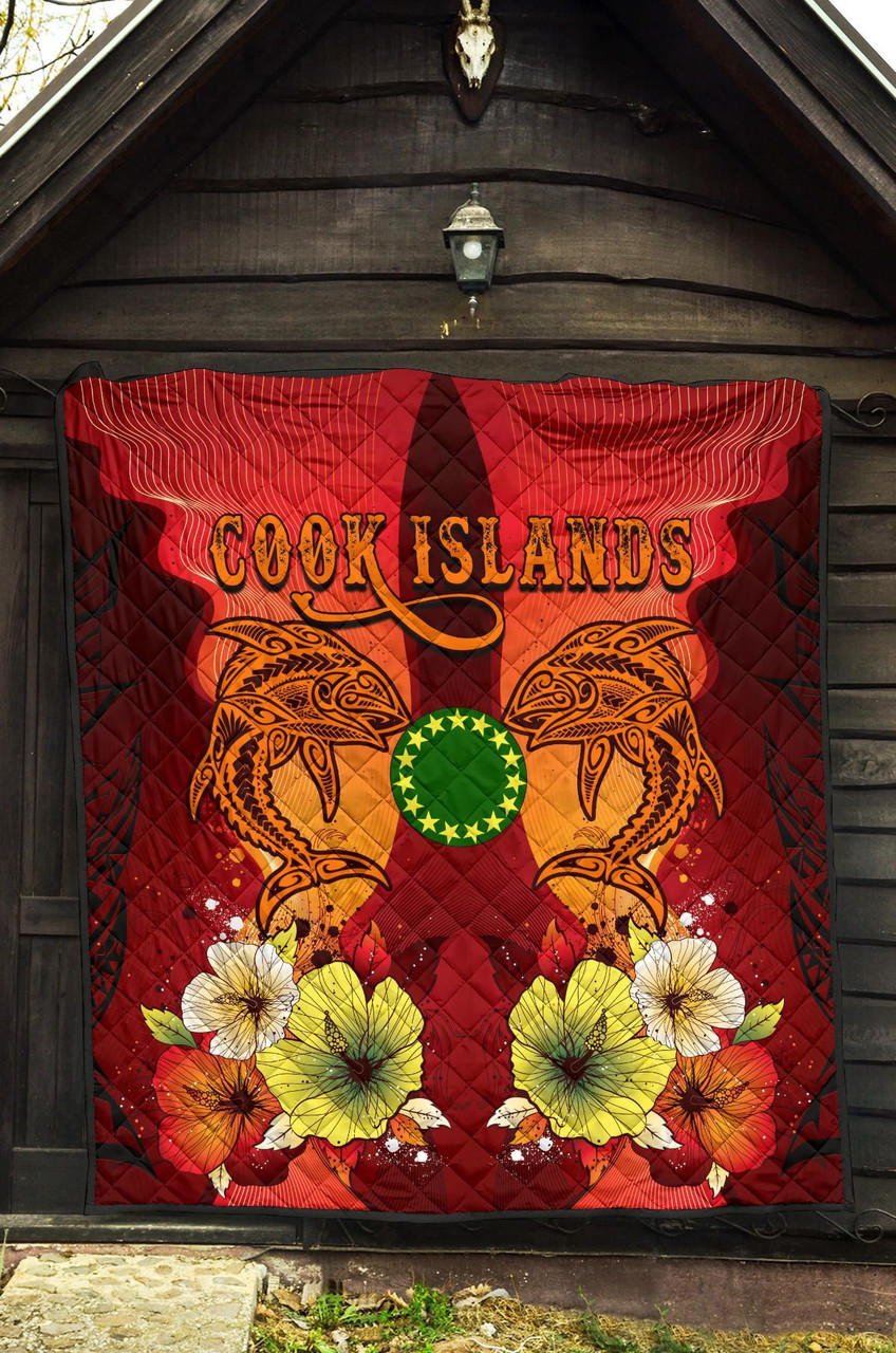 Cook Islands Premium Quilt - Tribal Tuna Fish 5