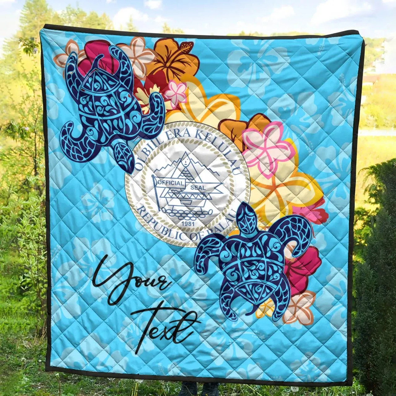 Palau Custom Personalised Premium Quilt - Tropical Style 8