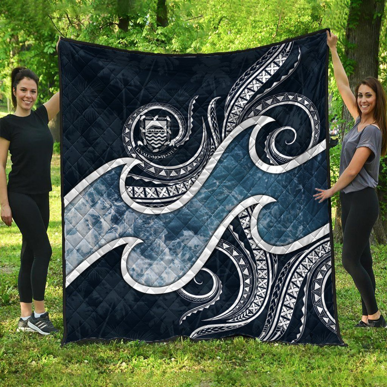 Tuvalu Polynesian Premium Quilt - Ocean Style 3