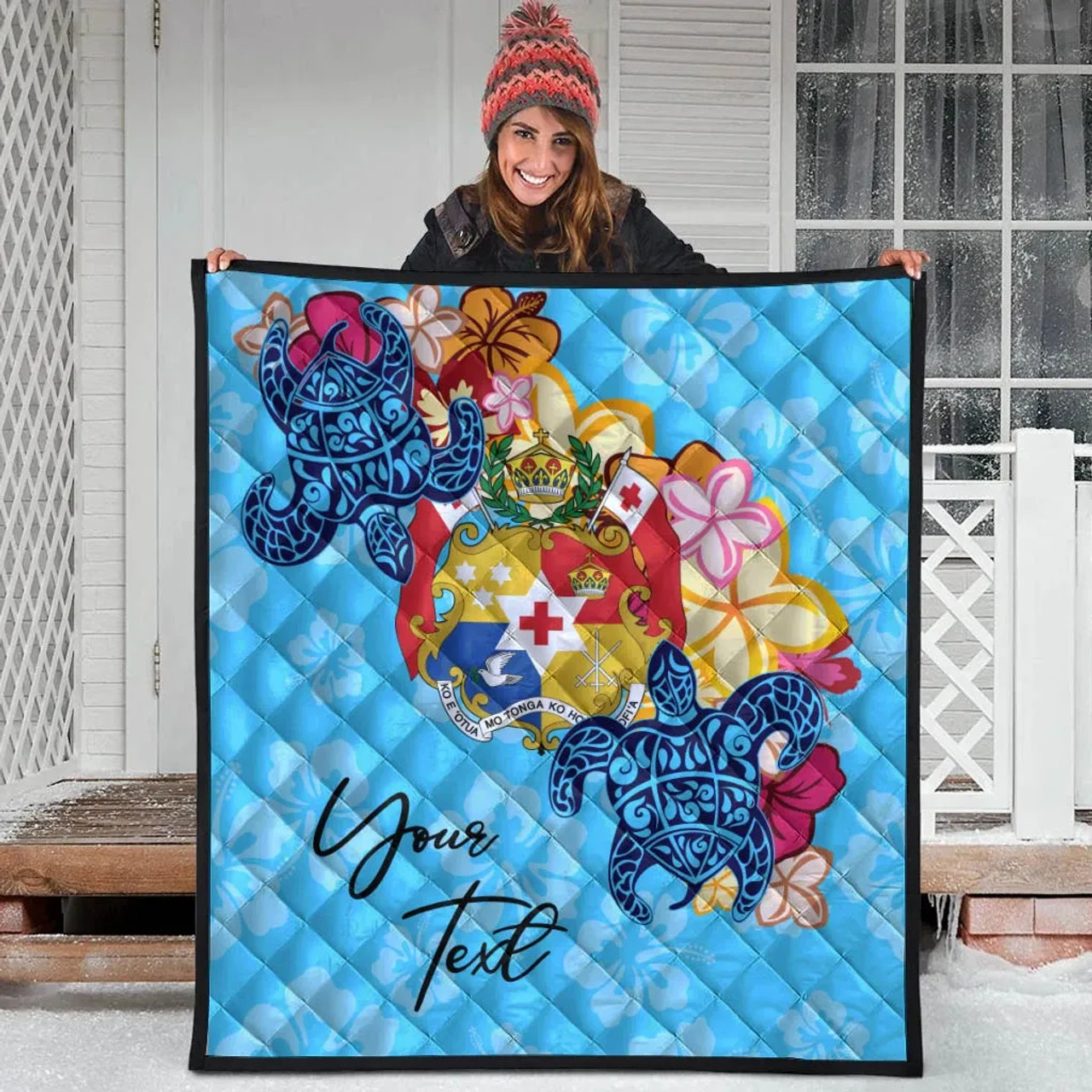 Tonga Custom Personalised Premium Quilt - Tropical Style 7