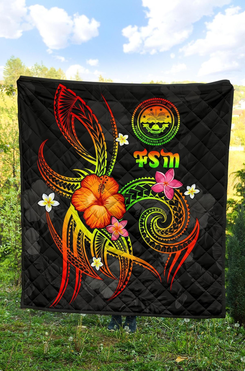 Federated States of Micronesia Polynesian Premium Quilt - Legend of FSM (Reggae) 4