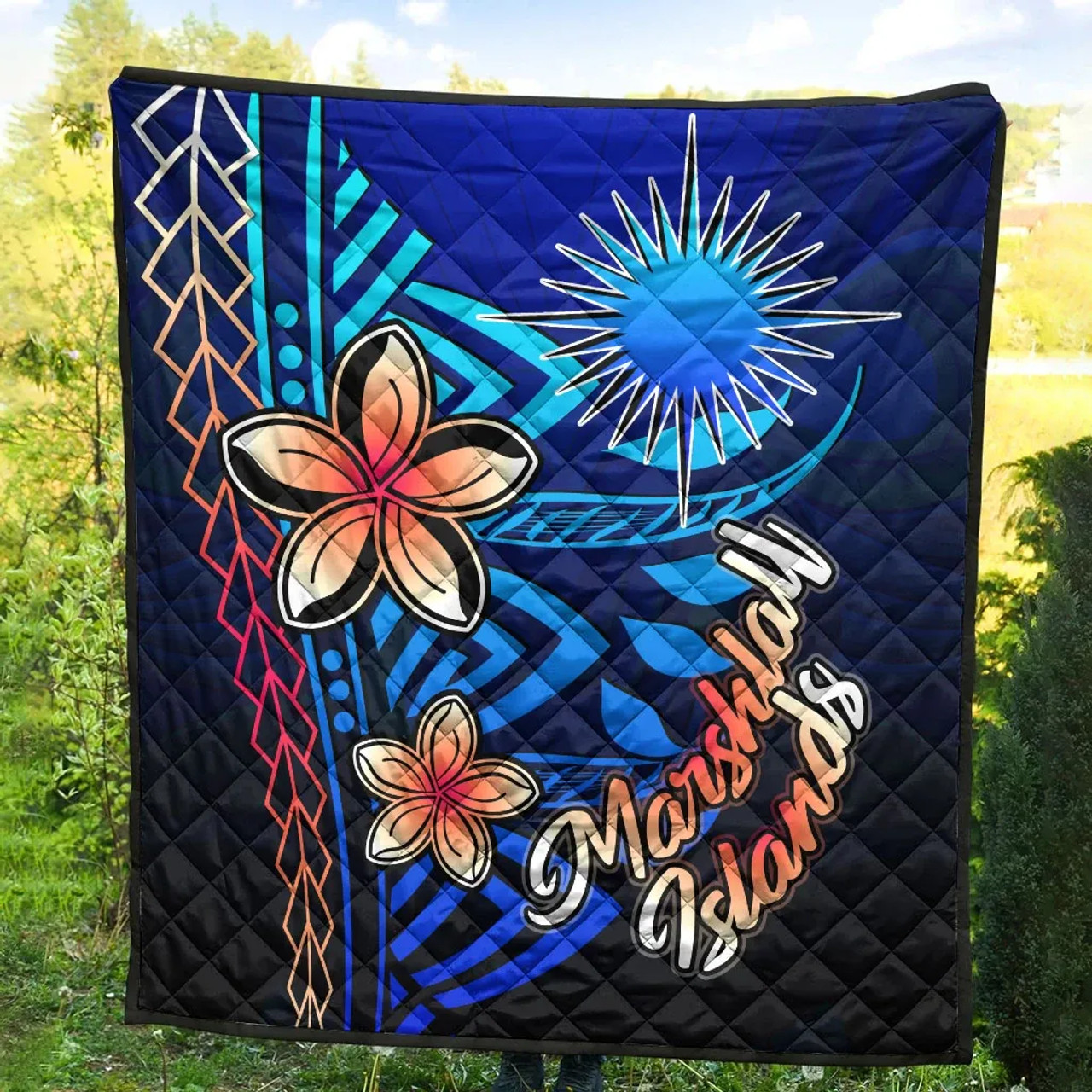 Marshall Islands Premium Quilt - Vintage Tribal Mountain 7