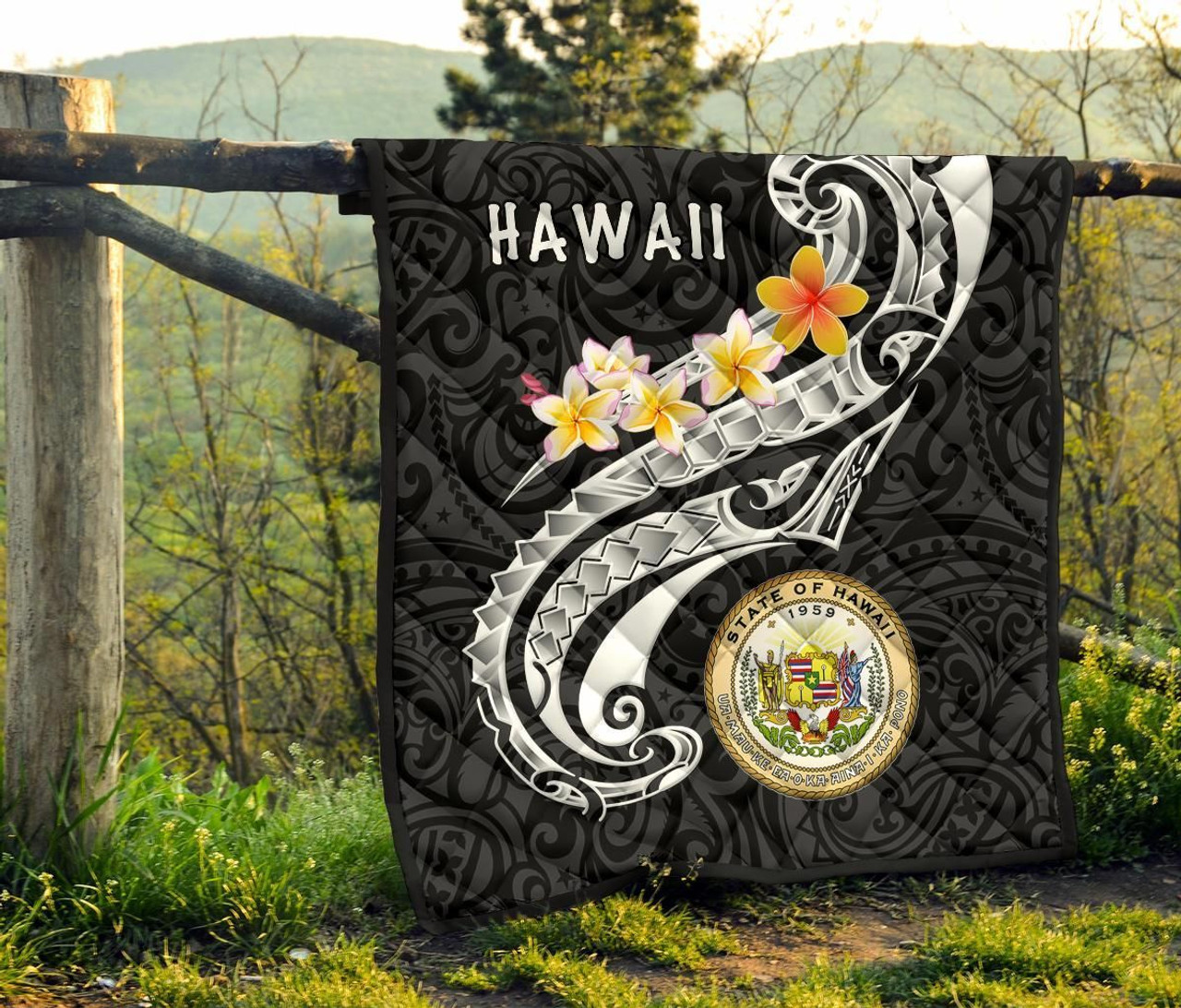 Hawaii Premium Quilt - Seal Polynesian Patterns Plumeria 9