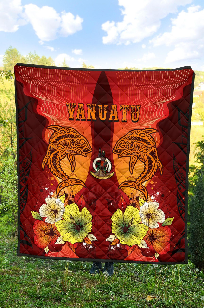 Vanuatu Premium Quilt - Tribal Tuna Fish 4