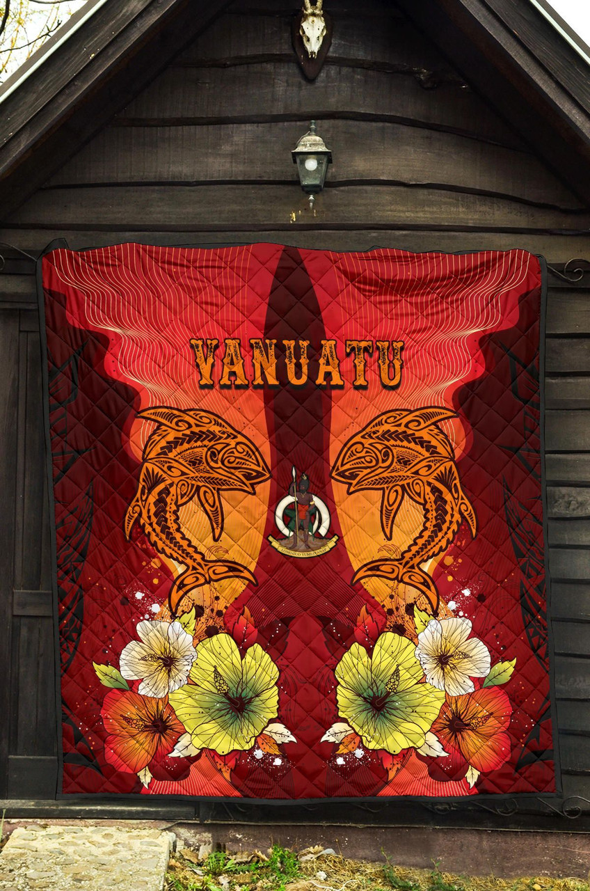 Vanuatu Premium Quilt - Tribal Tuna Fish 5