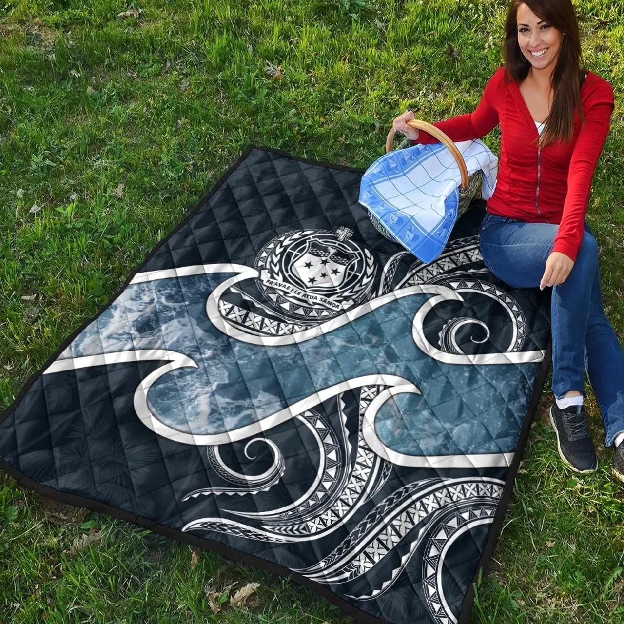 Samoa Polynesian Premium Quilt - Ocean Style 4