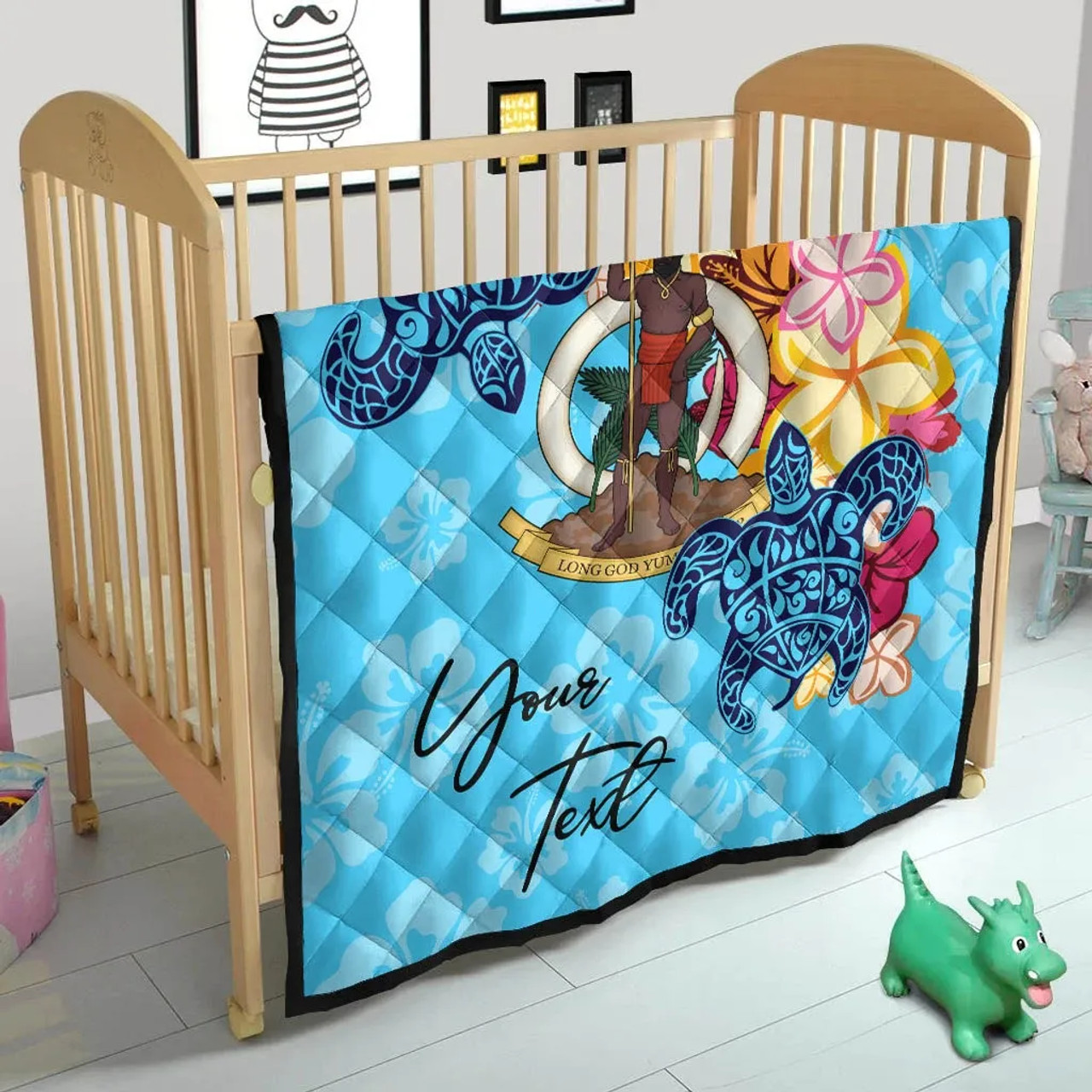 Vanuatu Custom Personalised Premium Quilt - Tropical Style 5