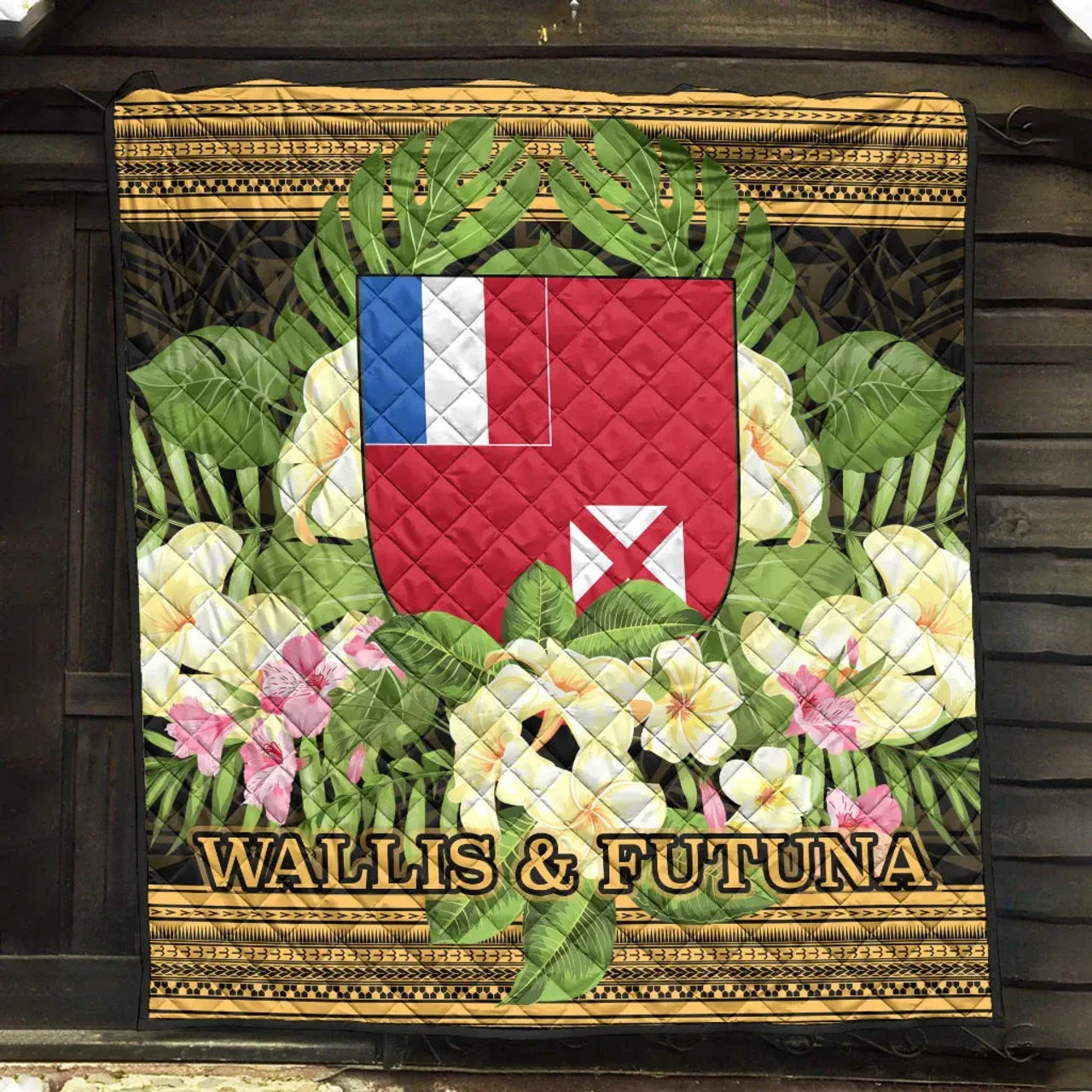 Wallis and Futuna Premium Quilt - Polynesian Gold Patterns Collection 5