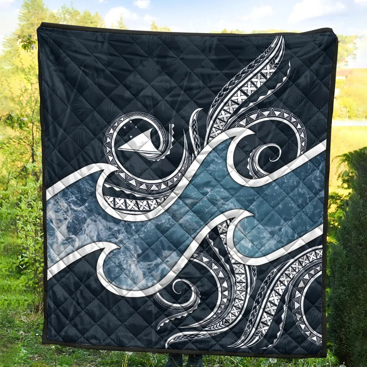 Tokelau Polynesian Premium Quilt - Ocean Style 6