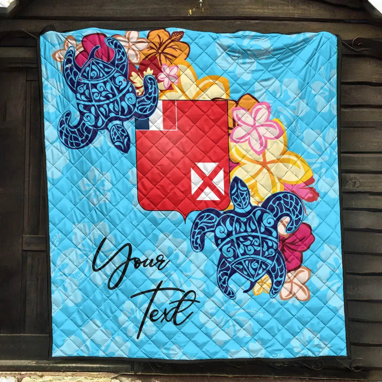 Wallis and Futuna Custom Personalised Premium Quilt - Tropical Style 9