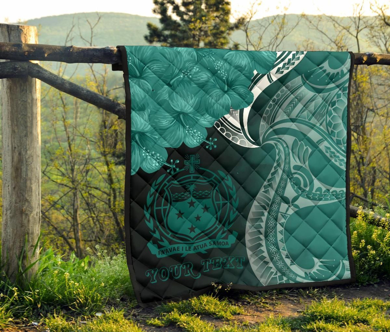 Samoa Custom Personalised Premium Quilt - Samoa Seal Wave Style (Green) 8