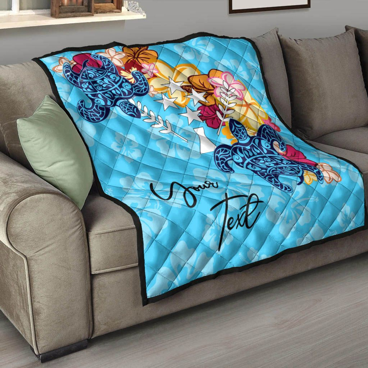 Kosrae Custom Personalised Premium Quilt - Tropical Style 2