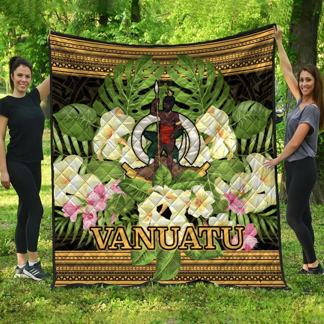 Vanuatu Premium Quilt - Polynesian Gold Patterns Collection 1