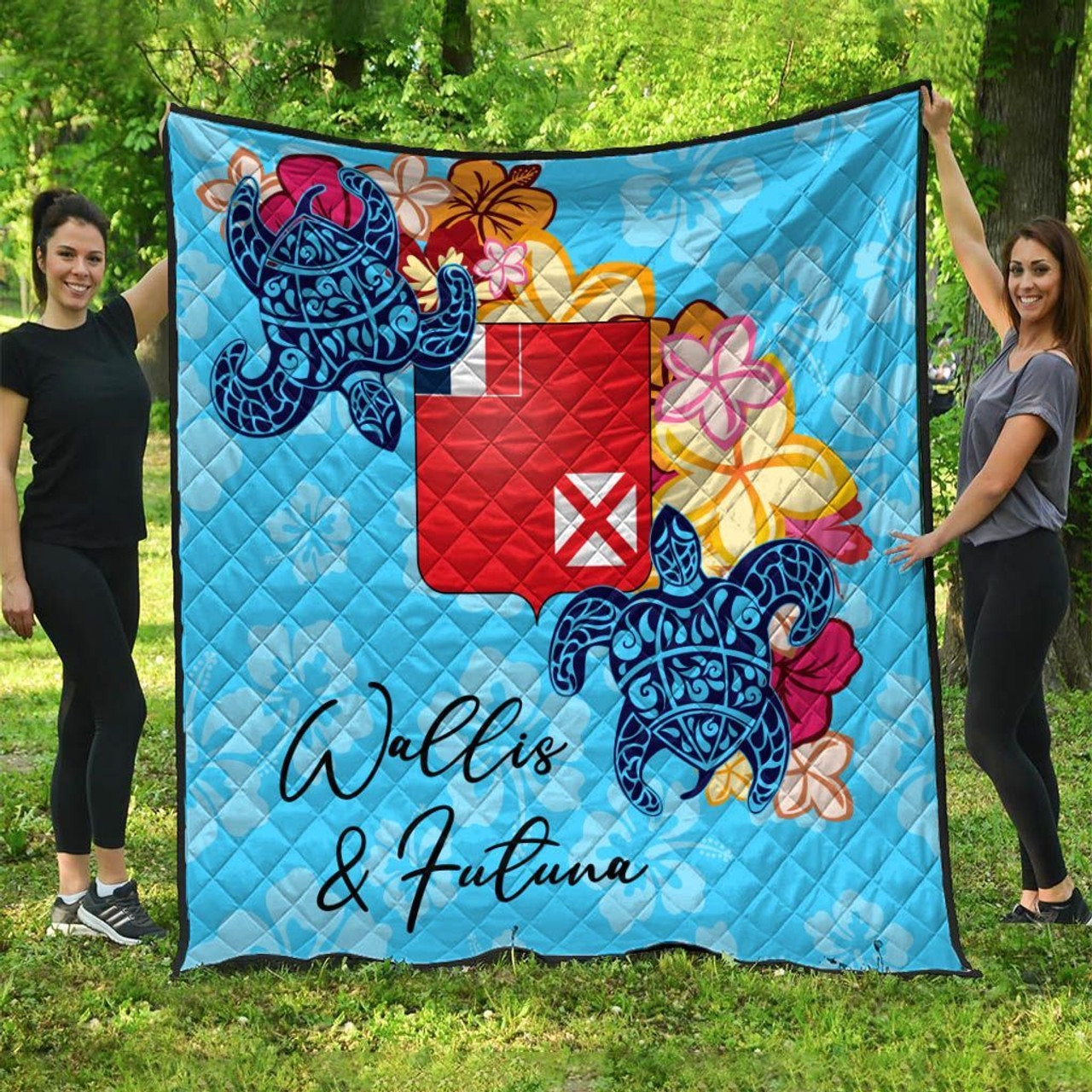 Wallis and Futuna Premium Quilt - Tropical Style 1