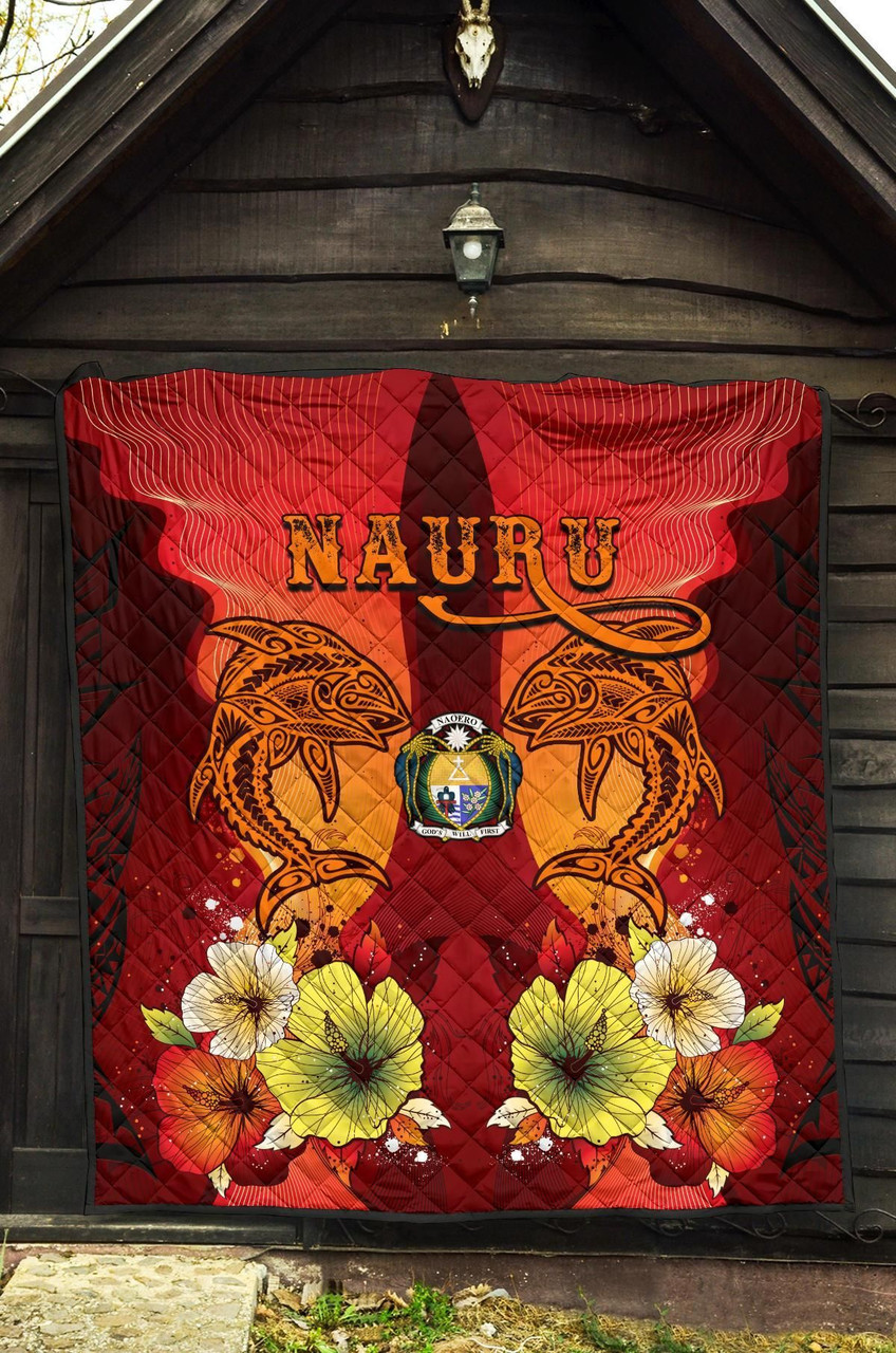 Nauru Premium Quilt - Tribal Tuna Fish 10