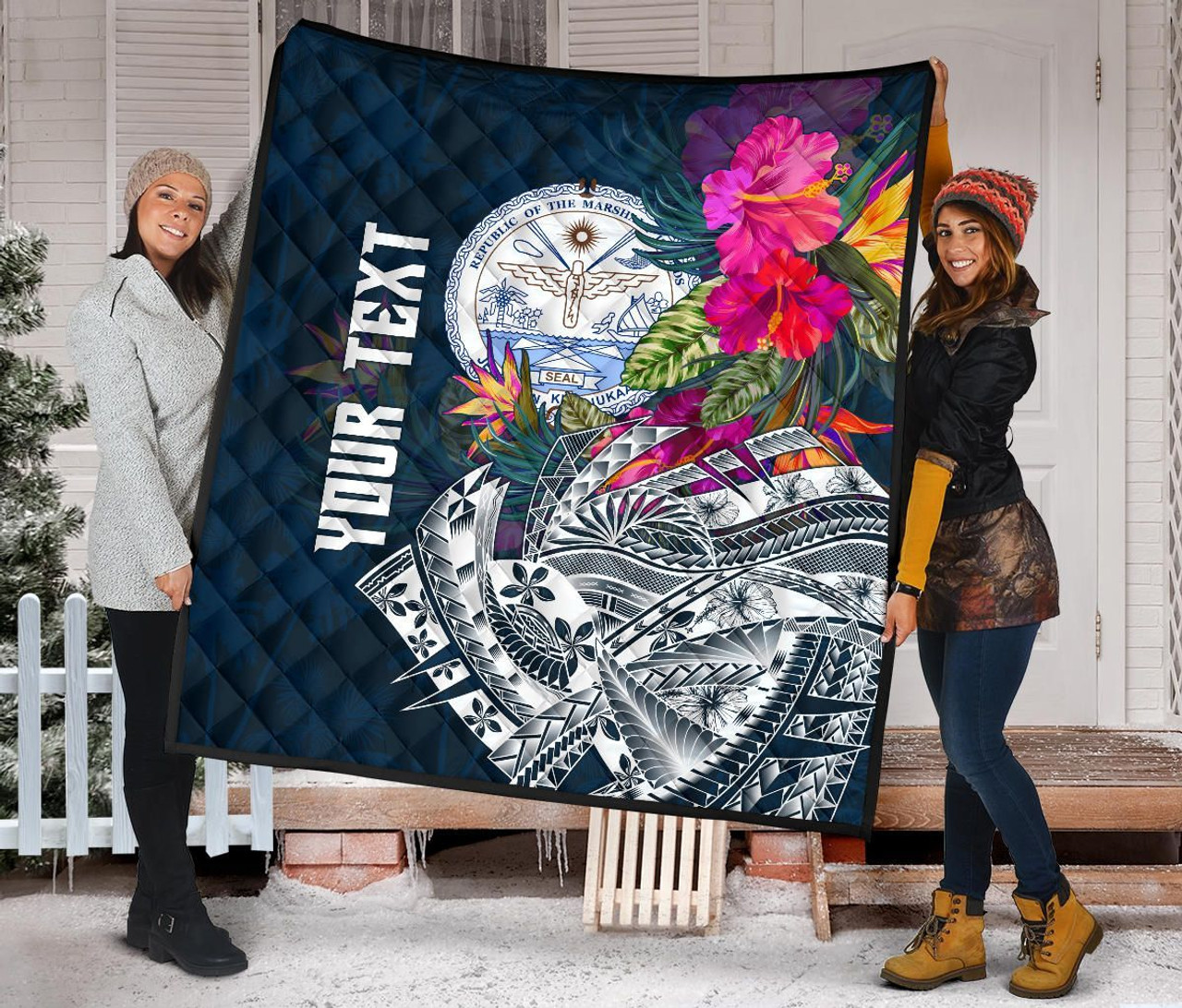 Marshall Islands Custom Personalised Premium Quilt - Summer Vibes 3