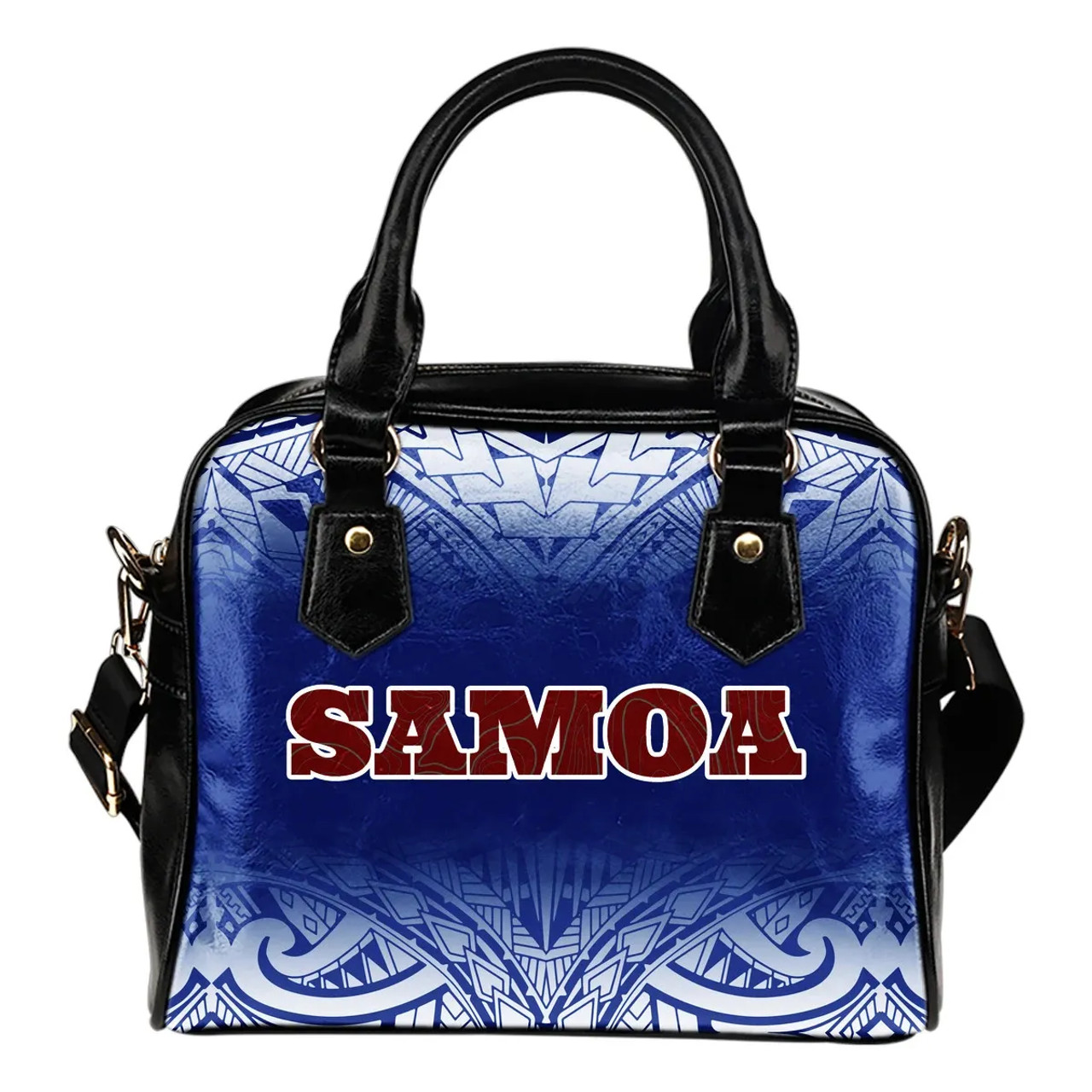 Samoa Shoulder Handbag - Polynesian Fog Blue 1