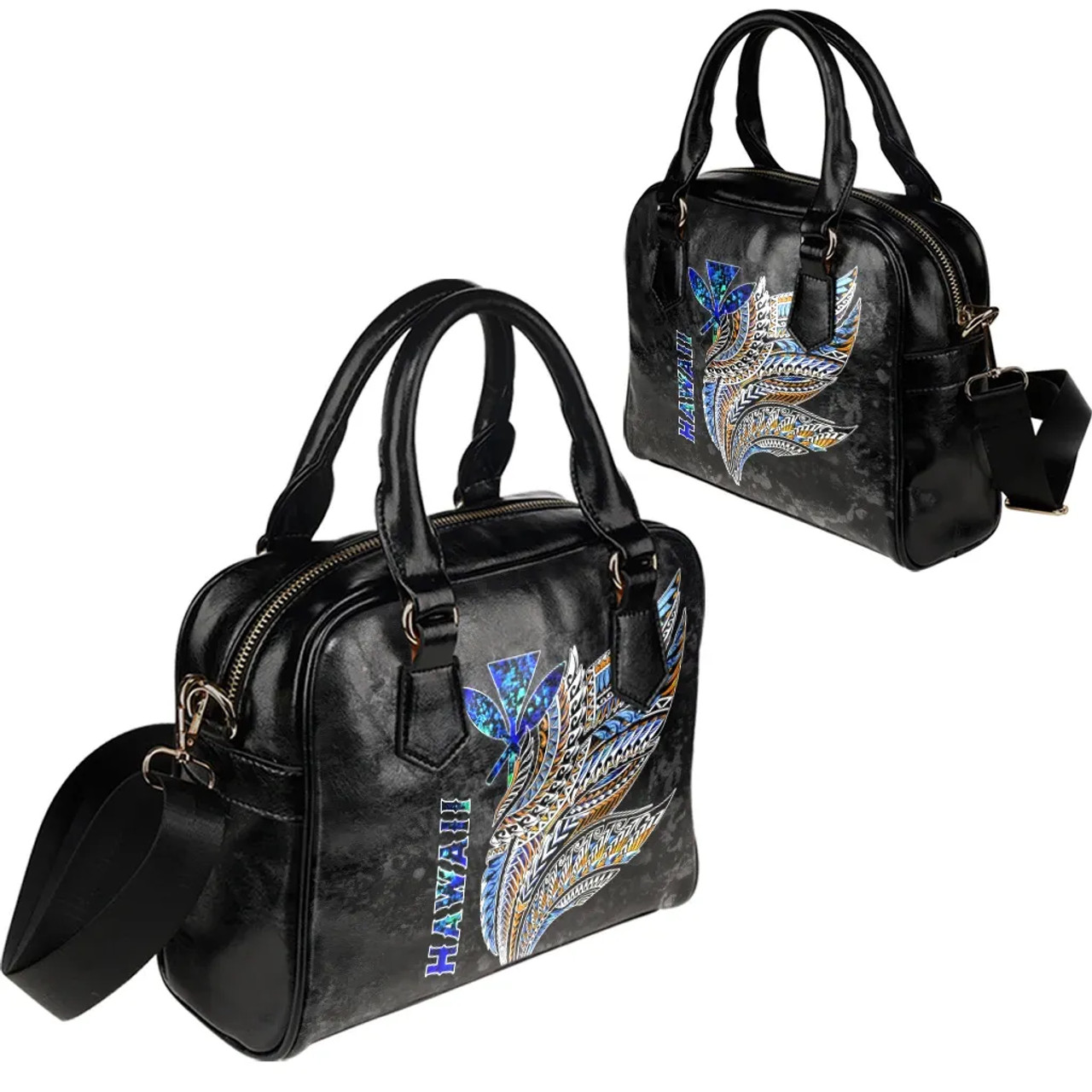 Hawaii Polynesian Shoulder Handbag - Polynesian Wings 8