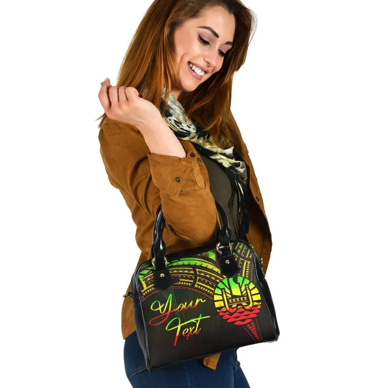 Tahiti Custom Personalised Shoulder Handbag - Cross Style Reggae Color 2