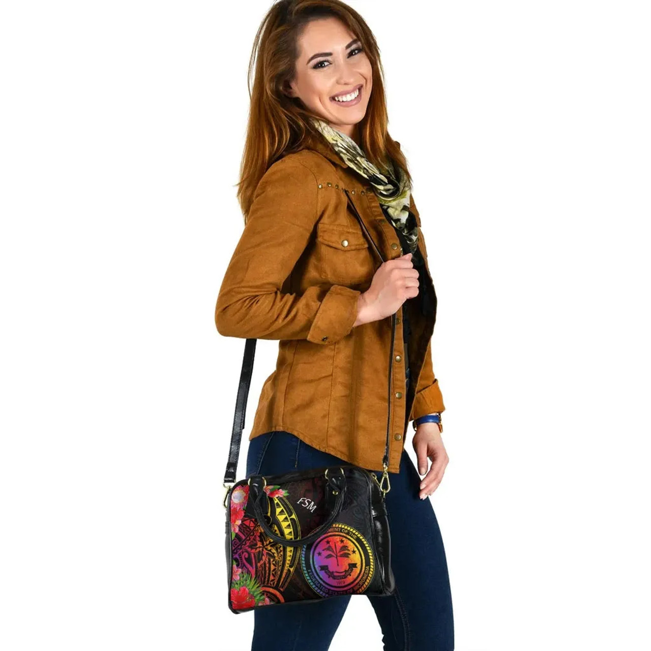 Federated States Of Micronesia Shoulder Handbag - Tropical Hippie Style 5