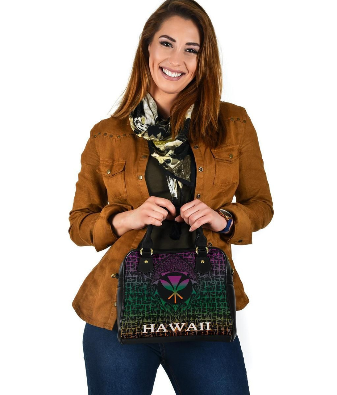 Hawaii Shoulder Handbag - Kanaka Maoli Rocket Style28 4