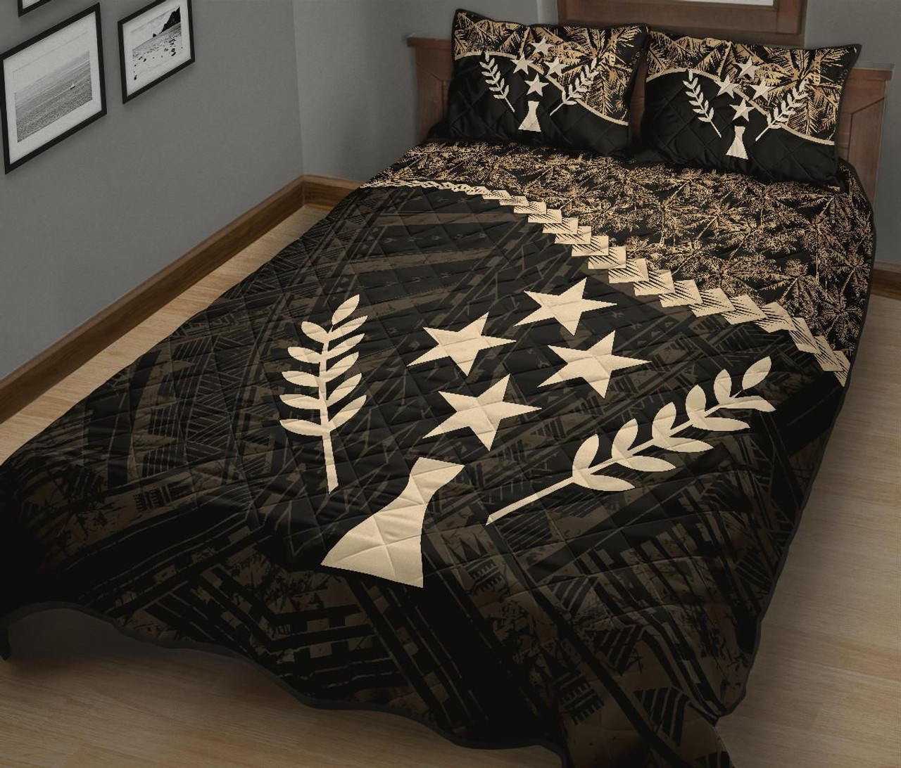 Kosrae Polynesian Quilt Bed Set Golden Coconut 3