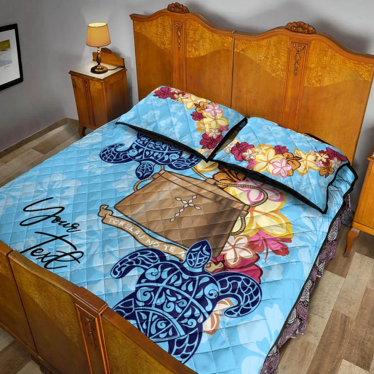 Tokelau Custom Personalised Quilt Bed Set - Tropical Style 3