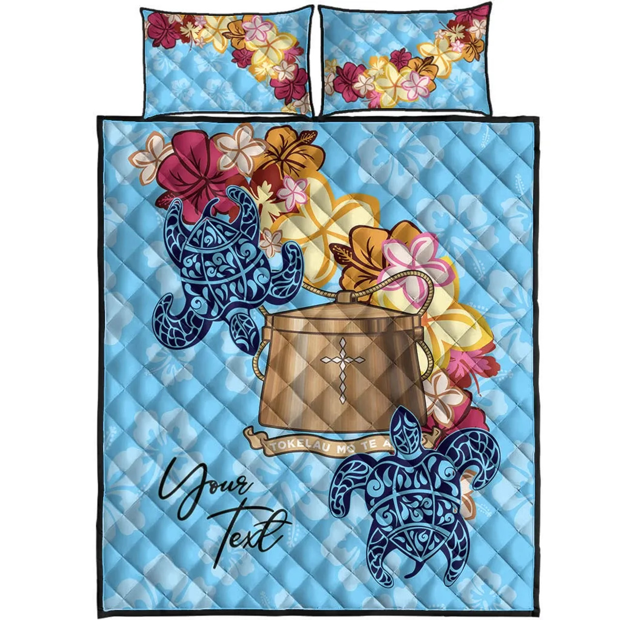 Tokelau Custom Personalised Quilt Bed Set - Tropical Style 4
