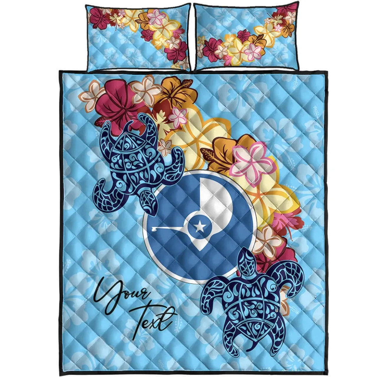 Yap Custom Personalised Quilt Bed Set - Tropical Style 5