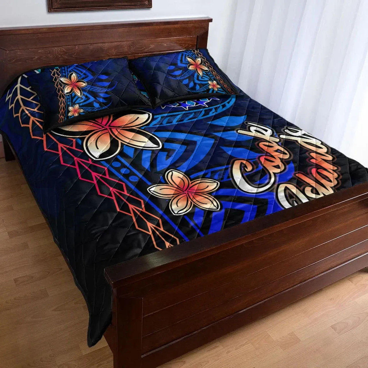 Cook Islands Quilt Bed Set - Vintage Tribal Mountain 3