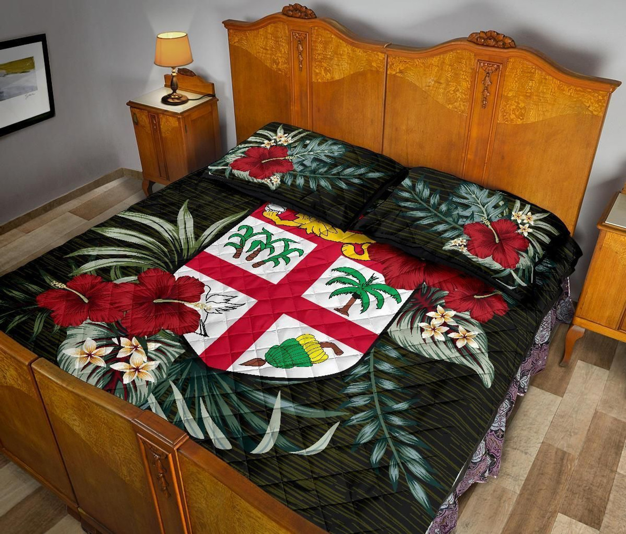 Fiji Polynesian Quilt Bed Set - Special Hibiscus 4